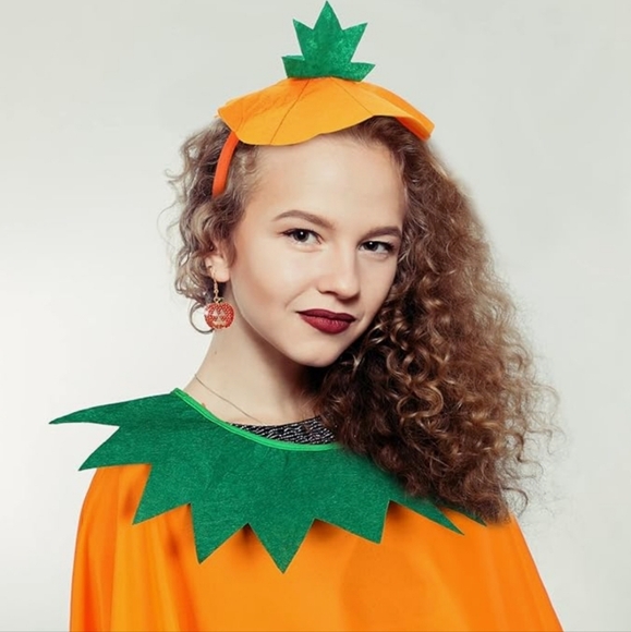 Halloween 5 Pcs Adult Pumpkin Costume Set - Picture 3 of 5